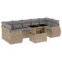 Set de sofás de jardín y cojines 8 piezas ratán sintético beige de , Conjuntos de jardín - Ref: Foro24-3268409, Precio: 577,4...