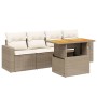 Juego de sofás jardín con cojines 5 pzas ratán sintético beige de , Conjuntos de jardín - Ref: Foro24-3271191, Precio: 352,70...