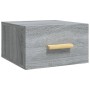 Mesita de noche de pared color gris Sonoma 35x35x20 cm de , Mesitas de noche - Ref: Foro24-817575, Precio: 27,27 €, Descuento: %