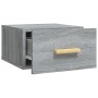 Mesita de noche de pared color gris Sonoma 35x35x20 cm de , Mesitas de noche - Ref: Foro24-817575, Precio: 27,27 €, Descuento: %