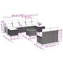 Set de sofás de jardín 10 pzas cojines ratán sintético negro de , Conjuntos de jardín - Ref: Foro24-3260460, Precio: 536,73 €...