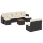Set de sofás de jardín 10 pzas cojines ratán sintético negro de , Conjuntos de jardín - Ref: Foro24-3258780, Precio: 526,87 €...