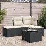 Set de muebles de jardín 5 pzas y cojines ratán sintético negro de , Conjuntos de jardín - Ref: Foro24-3249325, Precio: 268,9...