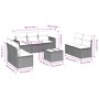 Set de sofás de jardín 8 piezas y cojines ratán sintético negro de , Sofás modulares de exterior - Ref: Foro24-3251173, Preci...
