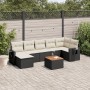 Set de sofás de jardín 8 piezas y cojines ratán sintético negro de , Conjuntos de jardín - Ref: Foro24-3257001, Precio: 469,3...