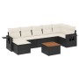 Set de sofás de jardín 8 piezas y cojines ratán sintético negro de , Conjuntos de jardín - Ref: Foro24-3257001, Precio: 469,3...