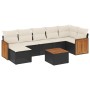Set de sofás de jardín 8 piezas y cojines ratán sintético negro de , Conjuntos de jardín - Ref: Foro24-3260278, Precio: 467,6...