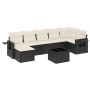Set de sofás de jardín 8 piezas y cojines ratán sintético negro de , Conjuntos de jardín - Ref: Foro24-3252823, Precio: 473,2...