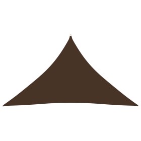 Toldo de vela triangular tela Oxford marrón 4x4x5,8 m de vidaXL, Sombrillas - Ref: Foro24-135837, Precio: 33,55 €, Descuento: %