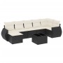 Set de sofás de jardín 8 piezas y cojines ratán sintético negro de , Conjuntos de jardín - Ref: Foro24-3254023, Precio: 480,7...