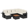 Set de sofás de jardín 8 piezas y cojines ratán sintético negro de , Conjuntos de jardín - Ref: Foro24-3257008, Precio: 469,3...