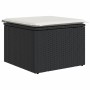 Set de comedor de jardín 7 pzas y cojines ratán sintético negro de , Conjuntos de jardín - Ref: Foro24-3256098, Precio: 387,4...