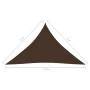 Toldo de vela triangular tela Oxford marrón 4x4x5,8 m de vidaXL, Sombrillas - Ref: Foro24-135837, Precio: 32,89 €, Descuento: %