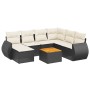 Set de sofás de jardín 8 piezas y cojines ratán sintético negro de , Conjuntos de jardín - Ref: Foro24-3257449, Precio: 477,4...