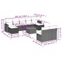 Set de sofás de jardín 10 pzas cojines ratán sintético negro de , Conjuntos de jardín - Ref: Foro24-3256651, Precio: 533,36 €...