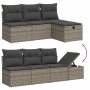 Set de sofás de jardín 8 pzas y cojines ratán sintético gris de , Conjuntos de jardín - Ref: Foro24-3264446, Precio: 482,57 €...