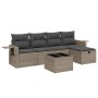 Set de muebles de jardín 6 pzas y cojines ratán sintético gris de , Conjuntos de jardín - Ref: Foro24-3263786, Precio: 344,77...