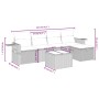 Set de muebles de jardín 6 pzas y cojines ratán sintético gris de , Conjuntos de jardín - Ref: Foro24-3263786, Precio: 344,77...