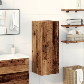 Armario de pared madera de ingeniería envejecida 34,5x34x90 cm de , Aparadores - Ref: Foro24-857334, Precio: 56,45 €, Descuen...