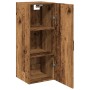Armario de pared madera de ingeniería envejecida 34,5x34x90 cm de , Aparadores - Ref: Foro24-857334, Precio: 56,45 €, Descuen...