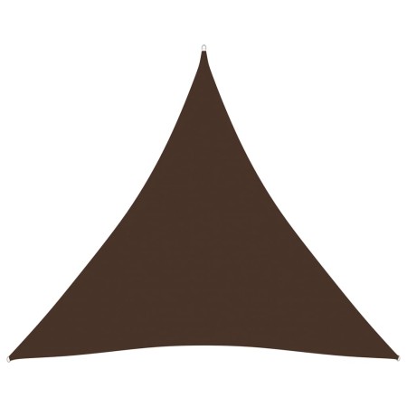 Toldo de vela triangular tela Oxford marrón 4,5x4,5x4,5 m de vidaXL, Sombrillas - Ref: Foro24-135838, Precio: 31,68 €, Descue...