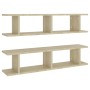 Estantes de pared 2 uds contrachapado roble Sonoma 90x18x20 cm de , Estantes y estanterías - Ref: Foro24-807199, Precio: 34,0...