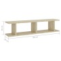 Estantes de pared 2 uds contrachapado roble Sonoma 90x18x20 cm de , Estantes y estanterías - Ref: Foro24-807199, Precio: 34,0...