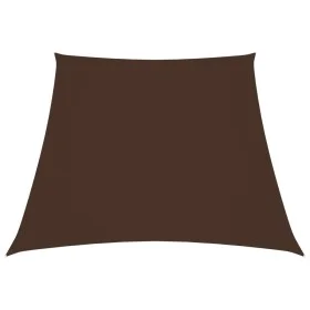 Toldo de vela trapezoidal de tela oxford marrón 2/4x3 m de vidaXL, Sombrillas - Ref: Foro24-135846, Precio: 21,42 €, Descuent...