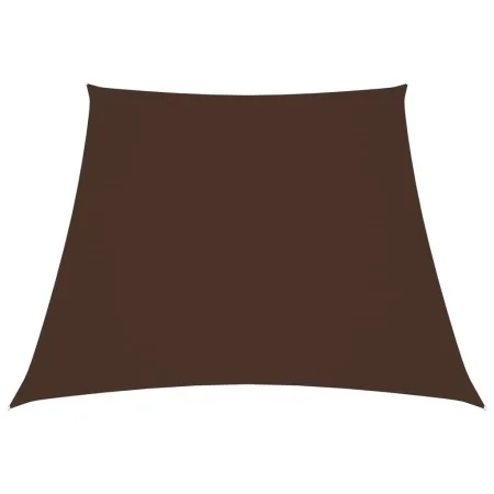 Toldo de vela trapezoidal de tela oxford marrón 2/4x3 m de vidaXL, Sombrillas - Ref: Foro24-135846, Precio: 21,42 €, Descuent...