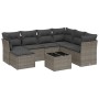 Set de sofás de jardín 8 pzas y cojines ratán sintético gris de , Conjuntos de jardín - Ref: Foro24-3263226, Precio: 456,78 €...