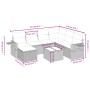 Set de sofás de jardín 8 pzas y cojines ratán sintético gris de , Conjuntos de jardín - Ref: Foro24-3263846, Precio: 474,14 €...