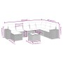 Set de muebles de jardín 9 pzas y cojines ratán sintético gris de , Conjuntos de jardín - Ref: Foro24-3264526, Precio: 541,90...