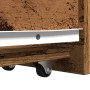 Armario de baño estrecho con ruedas madera envejecida de , Taquillas y armarios de almacenamiento - Ref: Foro24-855293, Preci...