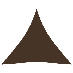 Toldo de vela triangular tela Oxford marrón 5x5x5 m de vidaXL, Sombrillas - Ref: Foro24-135840, Precio: 42,83 €, Descuento: %