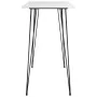 Mesa alta y taburetes de bar 5 piezas blanco y gris de , muebles para cocinas y comedores - Ref: Foro24-3057408, Precio: 342,...
