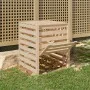 Compostador de madera maciza de pino 63,5x63,5x77,5 cm de , Compostadores - Ref: Foro24-823808, Precio: 99,98 €, Descuento: %