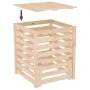 Compostador de madera maciza de pino 63,5x63,5x77,5 cm de , Compostadores - Ref: Foro24-823808, Precio: 99,98 €, Descuento: %