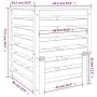 Compostador de madera maciza de pino 63,5x63,5x77,5 cm de , Compostadores - Ref: Foro24-823808, Precio: 99,98 €, Descuento: %