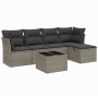 Set de muebles de jardín 6 pzas y cojines ratán sintético gris de , Conjuntos de jardín - Ref: Foro24-3263146, Precio: 327,35...
