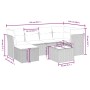 Set de sofás de jardín 7 piezas con cojines ratán PE gris de , Conjuntos de jardín - Ref: Foro24-3263186, Precio: 401,02 €, D...