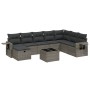 Set de muebles de jardín 9 pzas y cojines ratán sintético gris de , Conjuntos de jardín - Ref: Foro24-3263906, Precio: 530,61...