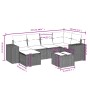 Set de sofás de jardín 7 piezas con cojines ratán PE gris de , Conjuntos de jardín - Ref: Foro24-3264426, Precio: 432,07 €, D...