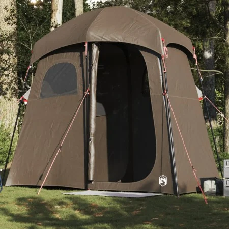 Tienda de ducha para 2 personas impermeable marrón de , Tiendas de campaña - Ref: Foro24-4009537, Precio: 124,76 €, Descuento: %