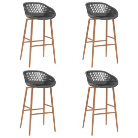Taburetes de cocina 4 unidades gris de , Taburetes de cocina - Ref: Foro24-248166, Precio: 236,36 €, Descuento: %