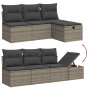 Set de sofás de jardín 8 pzas y cojines ratán sintético gris de , Conjuntos de jardín - Ref: Foro24-3263206, Precio: 456,78 €...
