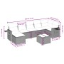 Set de sofás de jardín 8 pzas y cojines ratán sintético gris de , Conjuntos de jardín - Ref: Foro24-3263826, Precio: 474,14 €...