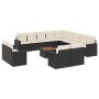 Set de sofás de jardín y cojines 14 pzas ratán sintético negro de , Conjuntos de jardín - Ref: Foro24-3256728, Precio: 911,13...