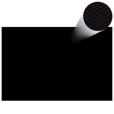 Cubierta de piscina rectangular PE negro 600x400 cm de vidaXL, Cubiertas para piscina - Ref: Foro24-92964, Precio: 80,69 €, D...