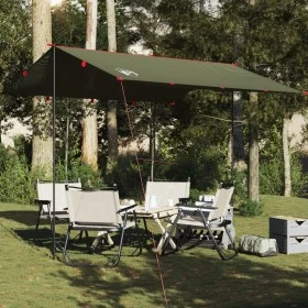 Lona de camping impermeable verde oliva 306x306 cm de , Tiendas de campaña - Ref: Foro24-4009591, Precio: 31,04 €, Descuento: %