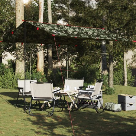 Lona de camping impermeable camuflaje 306x306 cm de , Tiendas de campaña - Ref: Foro24-4009593, Precio: 39,77 €, Descuento: %
